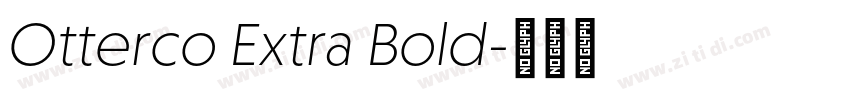 Otterco Extra Bold字体转换